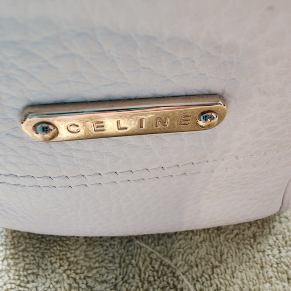 CELINE handbags Boogie Bag white leather gold hardware Authentic GUC - Picture 10 of 14